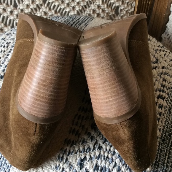 Franco Sarto taupe Brown Suede Lace-up booties - Picture 6 of 8
